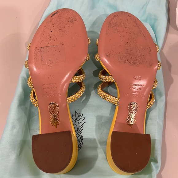 Aquazurra Yellow heels - Picture 8 of 8